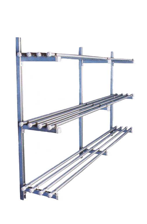 E601-05-10 — Inventory Shelving (5 tier x 10’L) 3-72″ wall channel