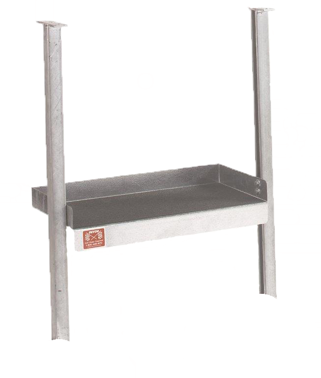 Catwalk Utility Shelf (1-tier unit) Bolts to handrail — No Uprights as Pictured