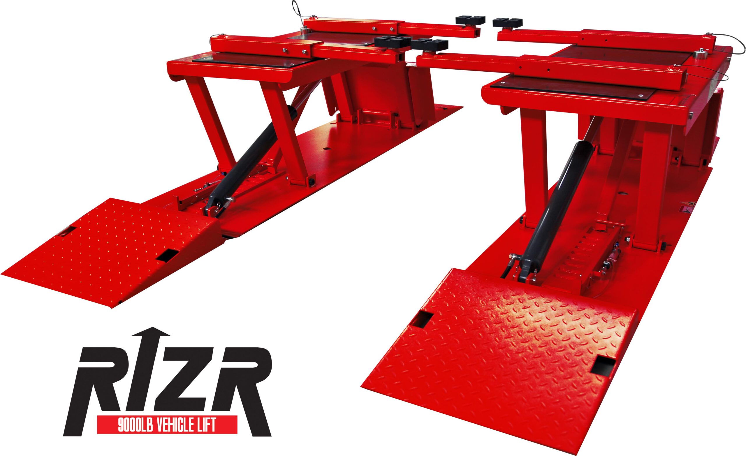 RIZR-9K Pit Lift — 9000K Low Rise Lift with Arms