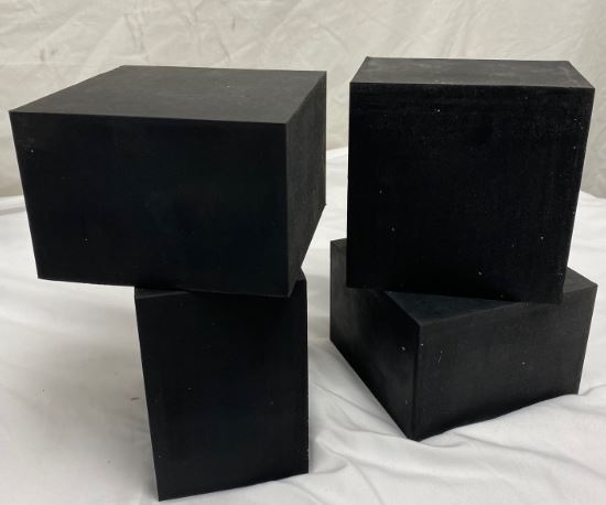 BL-6X6X4 — Devon 6″x6″x4″ Rubber Block (4-Pack)