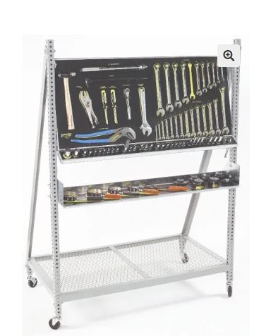 Free Standing Tech Tool Board (w/bottom storage shelf)